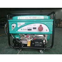 Générateur portable bi-carburant (gaz naturel et essence) 3kVA 5kVA 10kW 12kW 15kW, onduleur à faible bruit, type ouvert