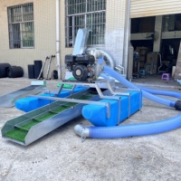 Drague d'or portable de 4 pouces à aspiration, taux de récupération de 95 %, machine d'extraction d'or fluvial avec moteur essence/diesel pour l'or alluvial