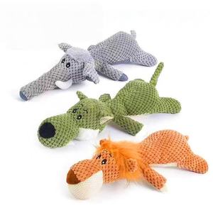 Giocattolo per cani resistente ai morsi, con suono, a forma di pappagallo, leone o lupo, per cani di taglia grande - Product Image 2