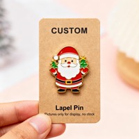 Vente chaude noël père noël broche broches alliage Badge émail polyvalent mode épinglette pour chapeau vêtements sac décoratif