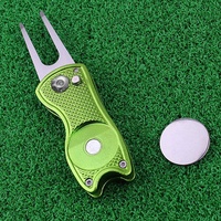 Outil de réparation de divots de golf pliable avec marqueur magnétique