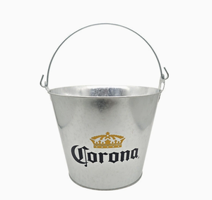 ถังน้ำแข็งโลหะชุบสังกะสีพร้อมที่เปิดขวดถังน้ำแข็ง15L 8L 5L ออกแบบโลโก้ได้ตามต้องการ - Product Image 3