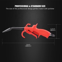 Pistolet à air comprimé haute puissance SPTA 100 mm, poignée en caoutchouc antidérapante, buse de précision multi-usages pour le detailing automobile et le nettoyage des ordinateurs