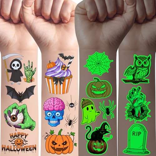 Luminous Halloween tattoos - V1