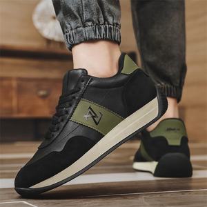 Удобная обувь с фабрики, 2024, новая низкая цена, высокое качество, Oem, весенние мужские кроссовки, Нескользящие кроссовки для бега на шнуровке - Product Image 3