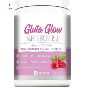 Poudre Multi-Collagène L-Glutathion Gluta Glow Sparkle pour l'éclaircissement et l'anti-âge de la peau, supplément pour un éclat radieux - Product Image 1