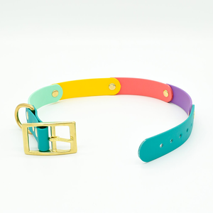 Neue Produkte Großhandel Haustierbedarf Hundehalsband-Schnalle Silberne Schnalle Hundehalsband Gummi-Leine Geschirr Trainings-PVC-Halsband - Product Image 4