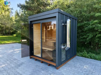 Sauna préfabriqué Yozon, cabine de sauna modulaire d'extérieur, sauna en bois pour jardin, maison de sauna pour glamping, resort, villa