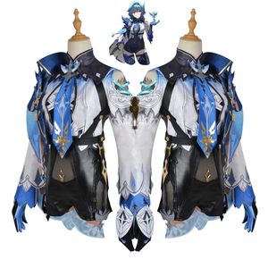 Disfraz de Eula Lawrence para Cosplay, Conjunto de Disfraz, <span class=keywords><strong>Peluca</strong></span>, Uniforme, Flor Ondulada, <span class=keywords><strong>Caballero</strong></span>, Joyería Divertida, Halloween, Carnaval, Mujer - Product Image 3