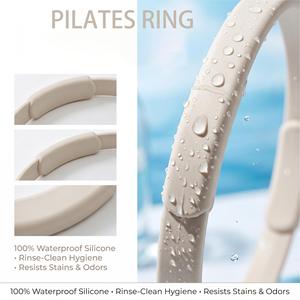 Anillo de Pilates de Silicona Antideslizante XLAN, Círculo de Yoga, Utilizado para Moldear Piernas, Glúteos, Brazos, Cintura, Equipo de Entrenamiento para Ejercicios en Casa - Product Image 4