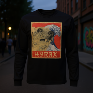 Camiseta de manga larga Hyrax Meme de estilo vintage japonés de Hyrax - Product Image 3