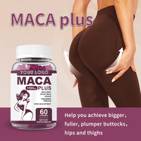 Gommes à la maca noire Racine de maca noire pour améliorer la vitalité masculine Fesses plus grosses pour femmes riches en acides aminés, minéraux et vitamines