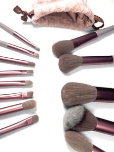 Factory Wholesale 13-Piece Professional Makeup <b>Brush</b> Concealer Mascara Face <b>Brushes</b> Artificial Fiber Plastic Handles Includes - Product Image 3