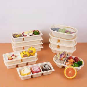 Tazón Ecológico Desechable y Degradable de Caña de Azúcar para Sopa y Ensalada con Tapa, Ideal para Camping y Comida para Llevar - Product Image 2