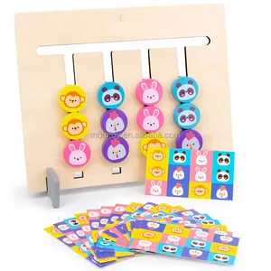 Holzspielzeug für kinder laufspielzeug für kinder vier kleine tiere farbklassifizierung spielzeug