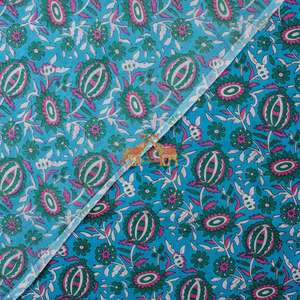 Wholesale 100% Cotton Indian Design Fabric Beautifully Hand Block Printed for Women's Apparel Home Decor Shirts Soft Unique Boys - Product Image 3
