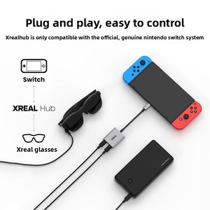 XREAL Hub Dock รองรับการเชื่อมต่อแบบเต็มรูปแบบกับ Switch เชื่อมต่อโดยตรงกับ PC ชาร์จขณะเล่น รองรับการชาร์จเร็ว PD และรีเฟรชเรทสูง 120Hz - Product Image 3