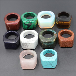 Anillos de <span class=keywords><strong>piedra</strong></span> natural al por mayor, piedras preciosas curativas de cuarzo rosa de ópalo, <span class=keywords><strong>anillo</strong></span> de <span class=keywords><strong>piedra</strong></span> de <span class=keywords><strong>Jade</strong></span>, anillos de banda de cristal natural para mujeres y para mí - Product Image 2