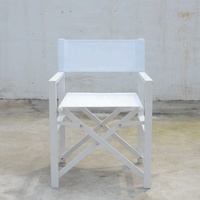 Chaise pliante en aluminium blanc, chaise de directeur de Camping de jardin Durable, vente en gros