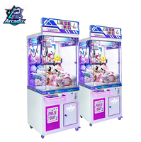 Arcadix Mini Machine à griffes à monnayeur avec lecteur de billets, machine de jeu de griffage de prix pour centre de jeux et centre commercial