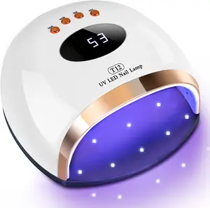Lámpara UV LED rápida para uñas, 158W, para esmalte de Gel, curado con 45 cuentas de lámpara, secador de uñas UV para uñas y uñas de los pies