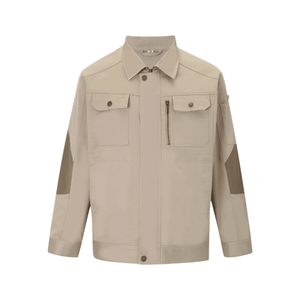 Chaqueta de trabajo protectora de trabajo transpirable y resistente al desgaste de alta elasticidad caqui - Product Image 1