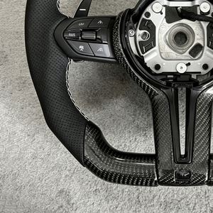 Volante de Coche de Fibra de Carbono Real y Cuero Sintético, Listo para Usar, para <span class=keywords><strong>BMW</strong></span> F01 F30 F10 F11 F20 F21 F25 F31 F34 F32 F33 F36 - Product Image 6