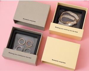 Joyero de papel de embalaje personalizado ecológico Simple de diseño flotante de lujo Almacenamiento de doble capa para collares pendientes anillos - Product Image 2
