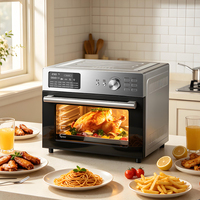 Fabrieksgroothandel 30L Vierlagen Heteluchtoven met Rotisserie, All-in-one Airfryer en Oven Huishoudelijke Keukenmachine