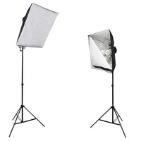 Kit de Studio Photo Professionnel d'Usine avec Trépied, Boîte Diffuseur Souple 60x90 cm, Réflecteur et Fonds