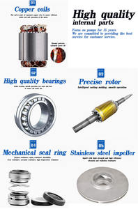 Pompe centrifuge multi-étages haute pression en acier inoxydable pour système d'osmose inverse industriel - Product Image 6
