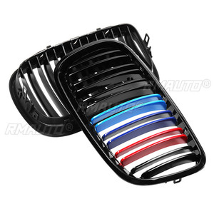 สำหรับ BMW E70 E71 E72 X5 X6 ปี 2007-2013 กระจังหน้ารถยนต์ทรง M Performance แบบเส้นคู่ สำหรับตกแต่งรถยนต์ - Product Image 4