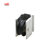 Ruedas de rodillo deslizantes de aleación de aluminio para puerta de Metal, garrucha