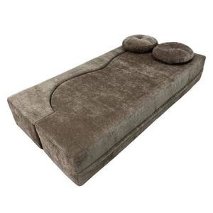 Ensemble de <span class=keywords><strong>canapé</strong></span>-lit modulaire en tissu compressé, pliable <span class=keywords><strong>2</strong></span>-en-1, moderne, deux <span class=keywords><strong>places</strong></span>, style pouf, tapis de salon – Écologique et durable pour - Product Image 4