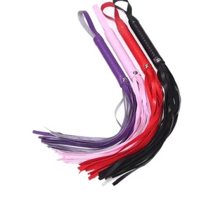 Mini látigo sexual de cuero PU, herramientas divertidas, juegos de Cosplay, juguetes de coqueteo de <span class=keywords><strong>esclavitud</strong></span>, juegos para adultos, herramientas de Bondage - Product Image 2