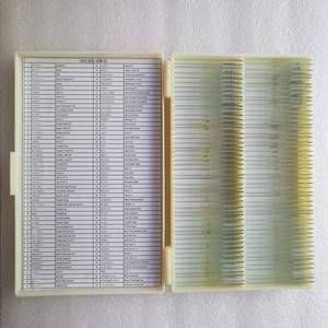 Lames de microscope et échantillons : 200 types de sections de cellules et de tissus animaux et végétaux, lamelles biologiques. - Product Image 1