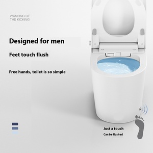 Kích Thước Nhỏ Sàn Gắn Thông Minh Thiết Bị Vệ Sinh Nước Tủ Quần Áo Phòng Tắm Tiết Kiệm Không Gian Tự Động Gốm Thông Minh Nhà Vệ Sinh <span class=keywords><strong>Commode</strong></span> - Product Image 3