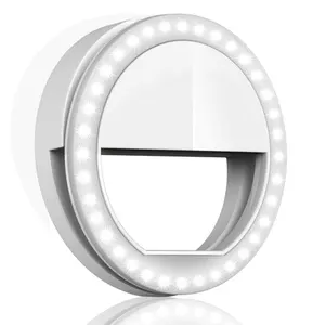 Anillo de luz Led para selfies, accesorios para teléfono móvil inteligente, logotipo personalizado, 2019