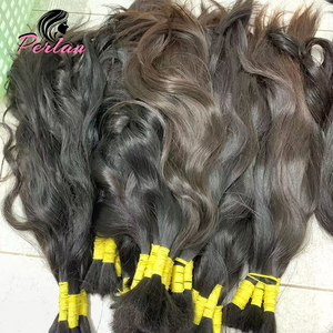 Capelli Umani Indiani Vergini 100% Naturali, Colore Nero, Allineati alla Cuticola, per Tessitura - Product Image 6