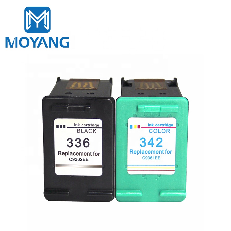 2 Cartuchos de tinta Compatibles, HP 342 Colores 18ml + HP 336 Negro 18ml