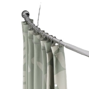 Tringle à rideau métallique télescopique de fabrication directe, tringle de placard électrolytique en arc, idéale pour les tringles de rideau de douche de salle de bain - Product Image 4