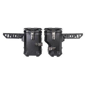 Pour Dodge, coffre latéral multifonctionnel en alliage d'aluminium 38L, coffre supérieur pour camping, <span class=keywords><strong>moto</strong></span>, bagages, coffre de protection noir - Product Image 6