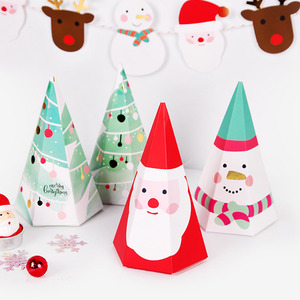 Caja Hexagonal de Cartón para Regalos de Navidad, Caja de Regalo Navideña, Paquete para Regalos, Dulces, Galletas y Bocadillos para Fiestas Navideñas - Product Image 2