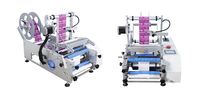 Machine d'Étiquetage Semi-Automatique en Acier Inoxydable pour Petites Entreprises, Bouteilles Rondes et Boîtes de Conserves Alimentaires