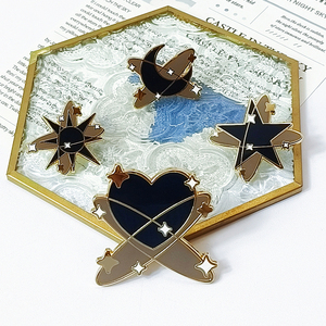 Broches Metálicos <span class=keywords><strong>Interstellar</strong></span> Personalizados al por Mayor, Pin de Esmalte Duro con Baño de Oro de Alta Calidad y Logotipo - Product Image 1