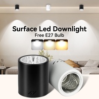 E27 Led Downlight Commercial Intérieur Éclairage Fer Intégré Plafond Vers Le Bas Lumière Carré Encastré Downlights Projet/Plafonniers