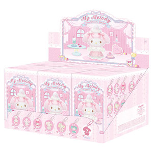 Portachiavi Mystery Box 100% Autentico Sanrio <span class=keywords><strong>My</strong></span> Melody Sweet Dreams Boudoir <span class=keywords><strong>in</strong></span> Peluche, Ciondolo Kawaii con Faccia <span class=keywords><strong>in</strong></span> Vinile, Scatole a Sorpresa - Product Image 1