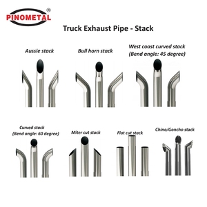 Пользовательские 6 дюймов 45 градусов явка 304 из нержавеющей стали полированные выхлопные трубы комплекты для грузовика - Product Image 6