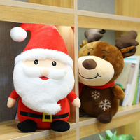 Peluche de Noël populaire : Père Noël, Bonhomme de neige, Renne, Cerf, Animaux en peluche pour enfants, Décoration