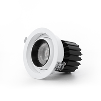 Plafonnier encastré maison petit réglable Mini Spot Downlight luxe vers le bas Cob profond 220 volts Dimmable Led projecteur lampe